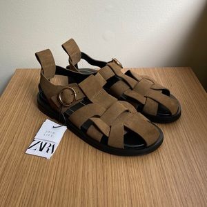 NWT Zara Fisherman Sandals